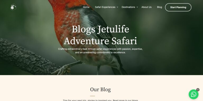 image got from blog page of jetulife adventure blog page to show How to write wildlife blogs
